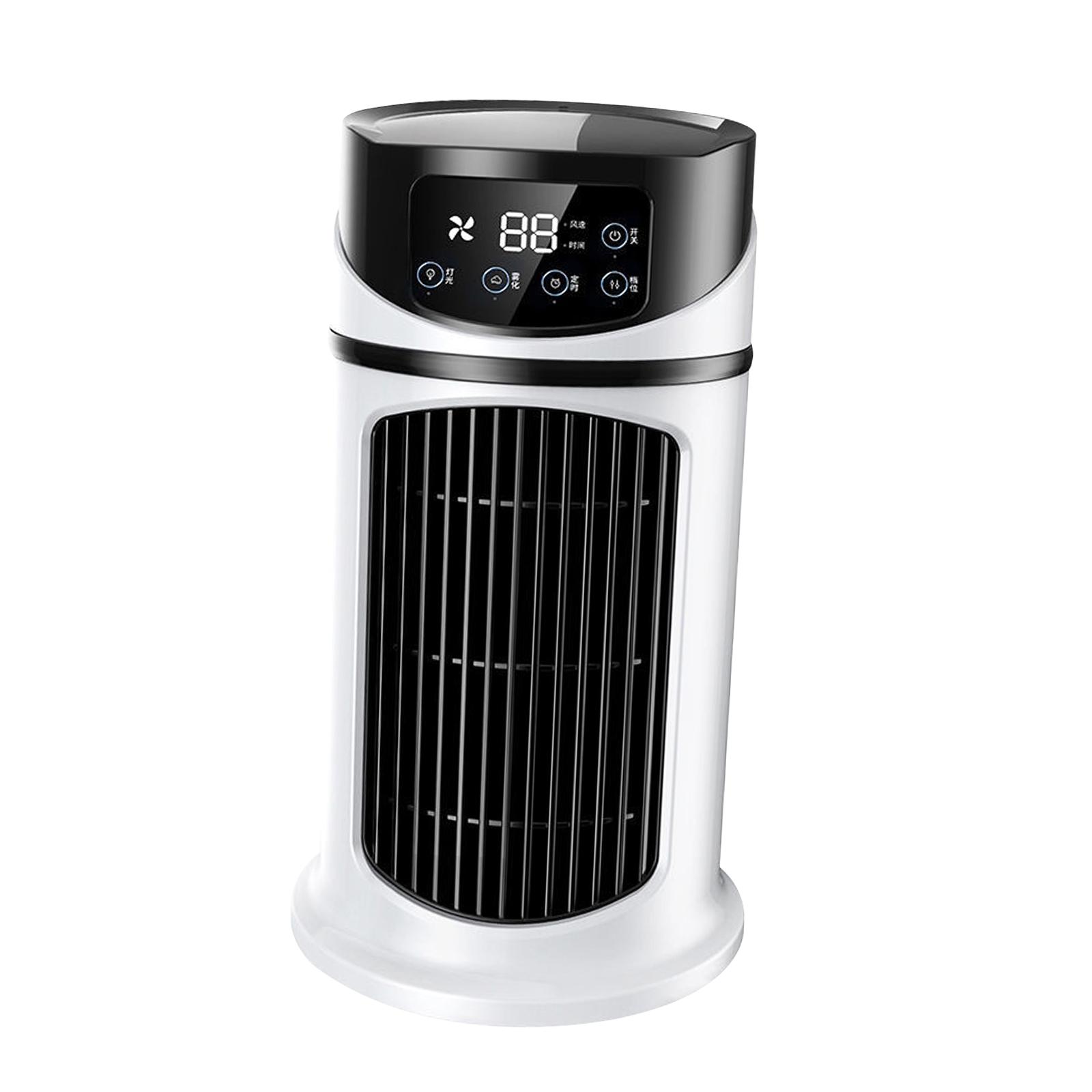 Magideal - Aire Acondicionado Portátil Enfriador De Aire Por Evaporación Refrigeración Peso Ligero Ventilador Acondicionador De Refrigeración Por Agua Para Dormi Blanco