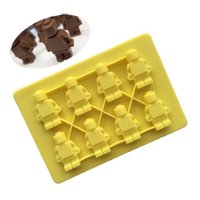 Genérico - Moldes De Silicona Molde Robot Molde De Muñeco Tipo Lego 8