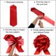 thumbnail image 3 of 10 piezas de lazos grandes de 7 pulgadas para envolver regalos con cinta de organza dorada y blanca para bodas, Navidad y fiestas, 3 of 6