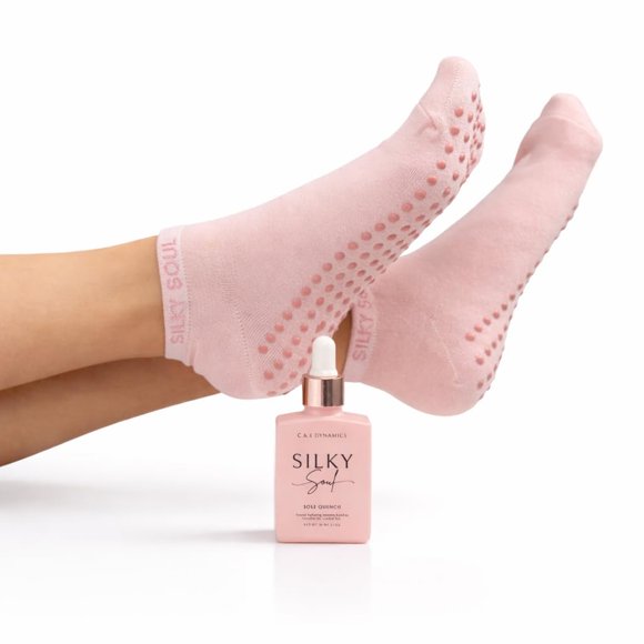 Calcetines Hidratantes Silky Soul Grande Rosa con Tintura