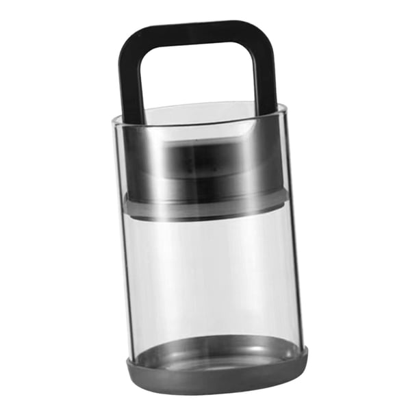 Contenedor de café de vidrio para almacenamiento al vacío, nueces, cereales de cocina, productos secos, contenedor de alimentos, tarro de café al vací 10cmx15cm