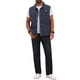 thumbnail image 2 of INSPIRE CHIC Chaleco de Mezclilla para Hombre con Múltiples Bolsillos, Botones al Frente, Sin Mangas, Talla S, Gris Azul, 2 of 5
