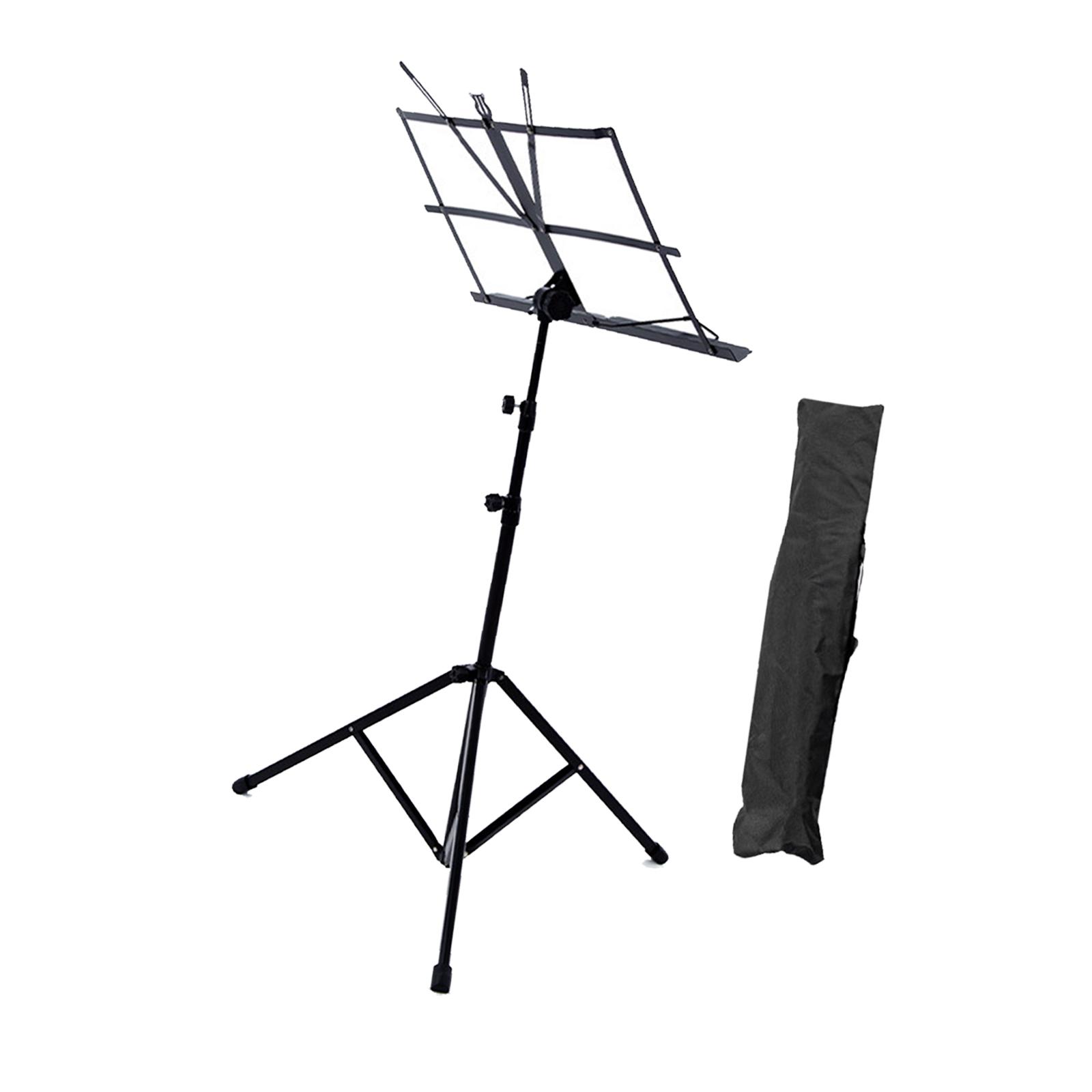 Magideal - Partido De Partituras 25.59 Pulgadas-53.15 Pulgadas Compact Estable No Con Altura De Música Plegable Ajustable Soporte Para Músicos Saxofonistas