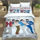 thumbnail image 1 of 3D O-ONE band Direction Bedding Sets exquisite bed supplies set duvet cover bed comforter set bedding set luxury birthday gift Bed Sheets, 1 of 5
