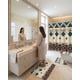 thumbnail image 4 of Set De Baño 4 Piezas Cortina Impermeable, Alfombras Y Funda De Inodoro, 4 of 6