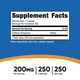 thumbnail image 2 of Píldoras de cafeína Nutricost 200 mg/porción 250 cápsulas, 2 of 3