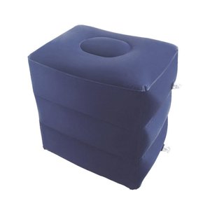 Bothyi - Reposapiés Inflable 3 Capas Reposapiés Reposapiés Almohada Para Viajar Azul Profundo
