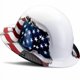 thumbnail image 2 of Hard Hat Lift Safety DAX con diseño de bandera estadounidense de ala completa, 2 of 5
