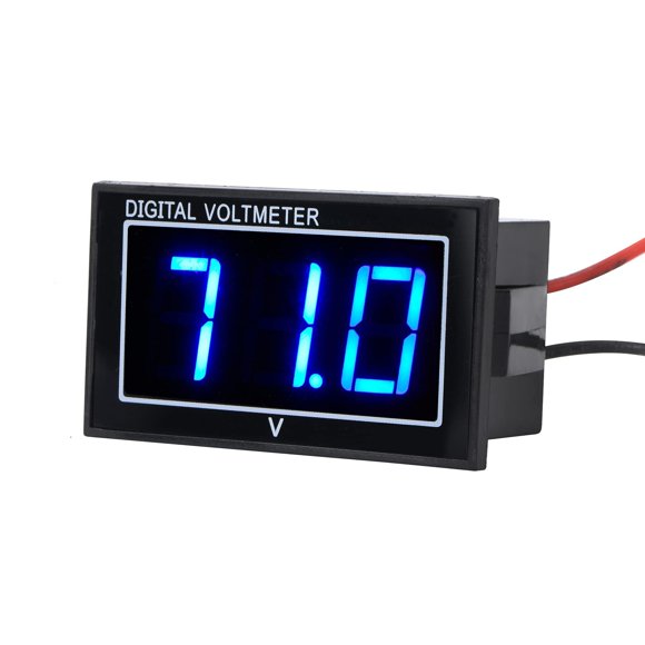 Voltímetro digital SUPNOVA DC5‑130V impermeable con LED azul