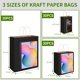 thumbnail image 2 of Bolsas de papel kraft negras Toovip, pack de 90 unidades, 3 tamaños, 2 of 7