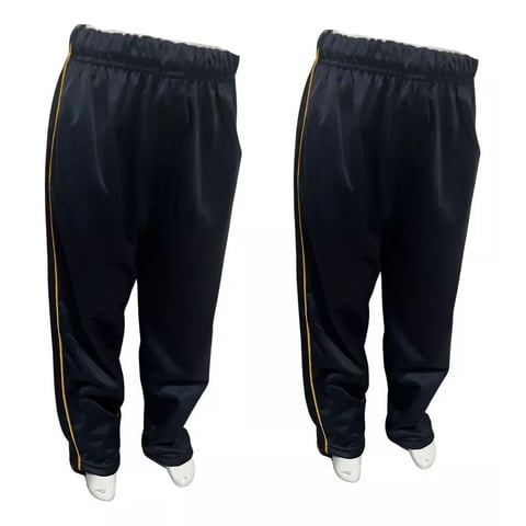 Genérico - Pack 2 Buzos Escolar Fantasía Niña-Niño Con Linea Amarilla