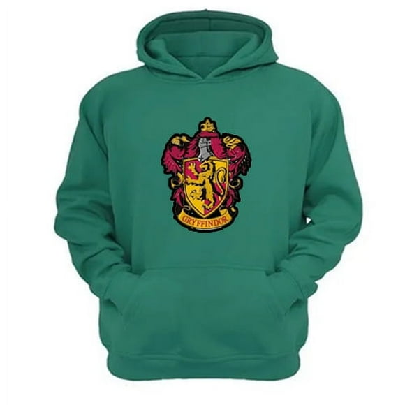 Polerón Canguro Gryffindor Verde Aguamarina Talla S Unisex
