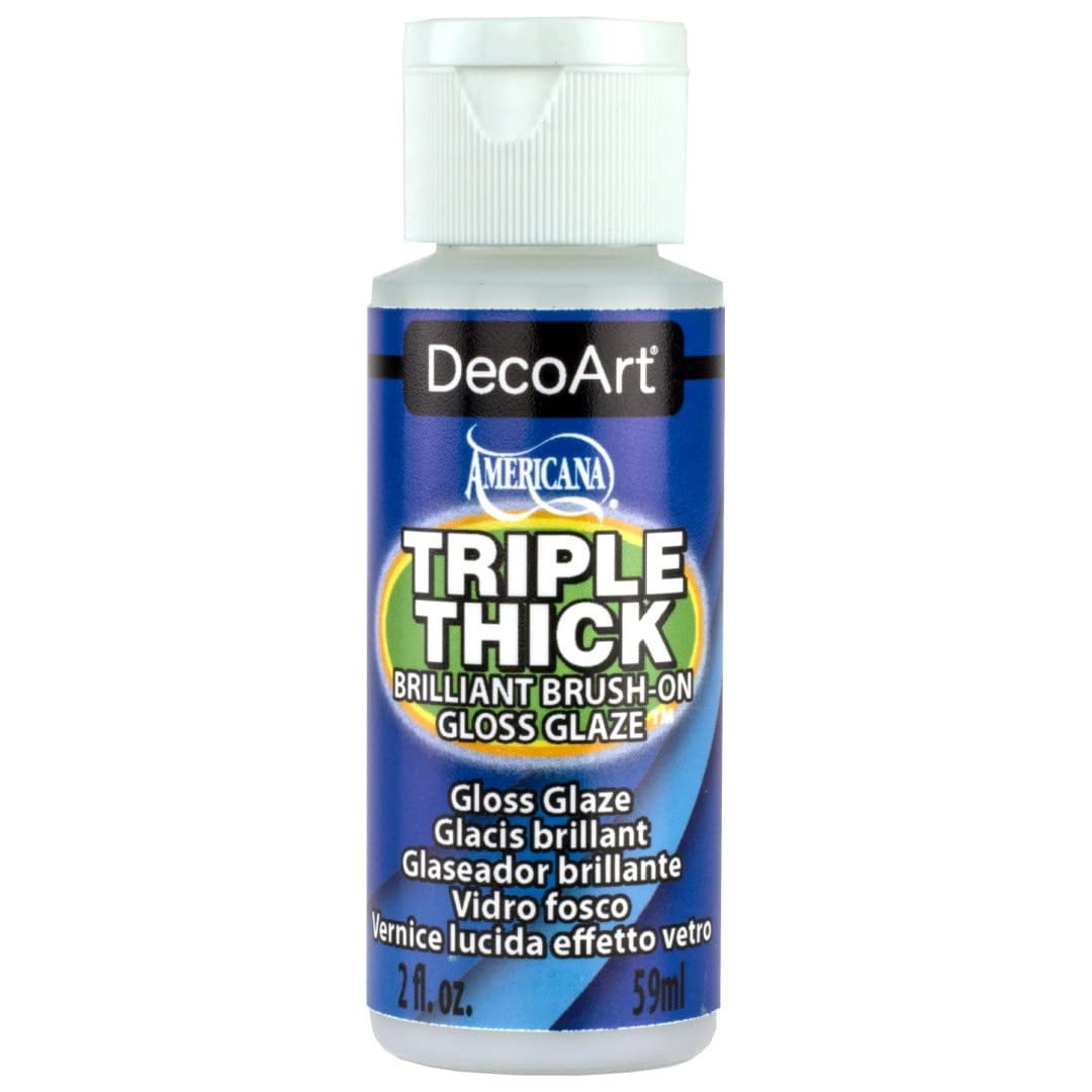 Brillo Brillante Con Brocha Glaze Decoart De Triple Grosor, 59 Ml