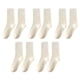 thumbnail image 1 of 5 pares de calcetines finos de algodón para mujer, calcetines suaves de algodón hasta el tobillo (4 estilos), color liso, 1 of 5