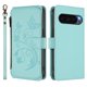 thumbnail image 2 of Funda Cartera Mariposa para [Google Pixel 10 Pro 5G] con Soporte y Cremallera Verde menta, 2 of 6