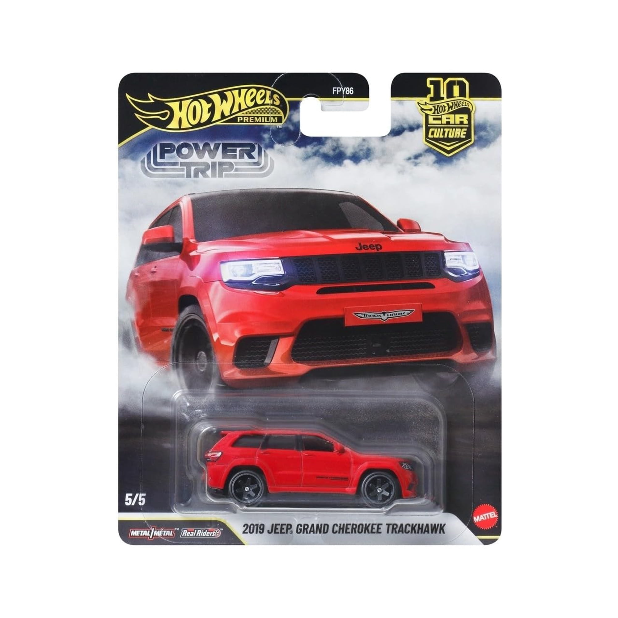 Auto Fundido Hot Wheels Premium Car Culture Jeep Grand Cherokee Trackhawk 1:64