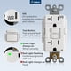 thumbnail image 5 of GFCI Outlet Amico 20A, paquete de 12 con placa de pared blanca con certificación ETL, 5 of 8