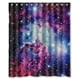 thumbnail image 1 of Cortina de ducha con diseño de nebulosa espacial y universo, con ganchos, tamaño 60 x 72 pulgadas, 1 of 3