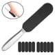 thumbnail image 1 of Cepillo exfoliante de doble cara de acero inoxidable para pies - Reutilizable, de acero inoxidable, para piel agrietada, callos y raspador de pies, 1 of 8