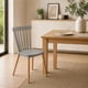 thumbnail image 1 of Silla Windsor Estilo Retro Gris con Patas de Madera 46x43x80 cm, 1 of 7