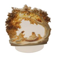 Bothyi - Letrero De Escritorio Plano 2D Con Escena De La Natividad Navideña Para Sala De Estar U Oficina, Estilo B