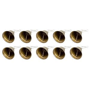 Magideal - Mini Cascabeles De Metal Para Manualidades, Cascabeles Portátiles Multiusos, Adornos Colgantes, Campanas Navideñas Para Manualidades De Bricolaje, 10 Piezas