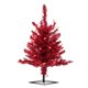 thumbnail image 1 of Árbol de Navidad Vickerman 60 cm con espumillón rojo y 50 luces LED rojas, 1 of 4