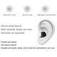 thumbnail image 5 of Almohadillas de silicona WKYMY para Powerbeats Pro/Beats Flex – 4 pares (negro), 5 of 7