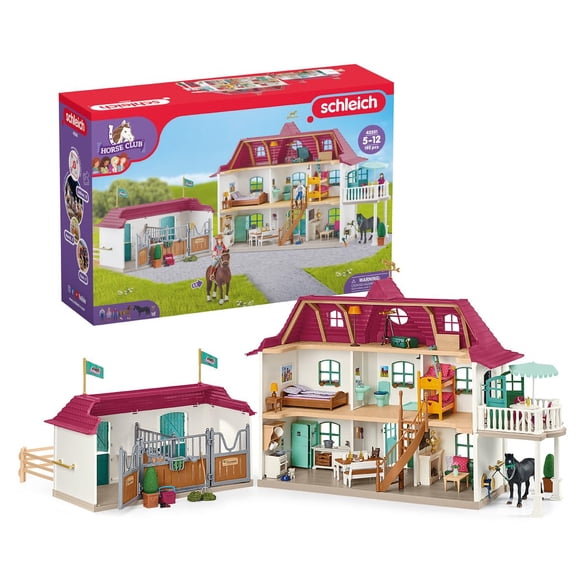 Set de juego Schleich HORSE CLUB Lakeside Country House con establo