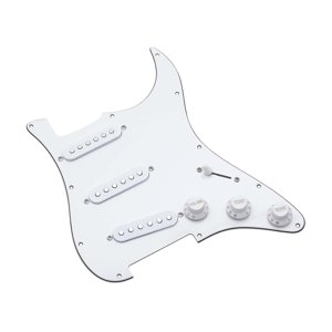 Bothyi - Golpeador De Guitarra Eléctrica Profesional, Práctico Y Resistente, Con Placa Trasera De Pvc, Color Blanco