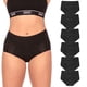 thumbnail image 1 of Ropa interior de época Bambody Heavy Flow para mujer, paquete de 6, color negro, talla grande, 1 of 7