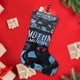 thumbnail image 4 of Hombre Polilla Tema: Calcetines de Navidad, fino lino blanco para colgar en escaleras y chimenea, decoración navideña para el hogar, regalo de Navidad. 45cm × 32cm, 4 of 5