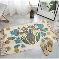 Top Lucky - Bajada De Cama Kilim De Estilo Etnico 60X90 Cm