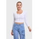 thumbnail image 1 of Polera Mujer Amarras Escote Blanco, 1 of 4