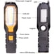 thumbnail image 4 of Luz de trabajo LED recargable por USB, lámpara de taller portátil, lámpara de inspección COB giratoria, linterna magnética con imán y gancho y 4 modos para mecánico, garaje, automóvil., 4 of 5