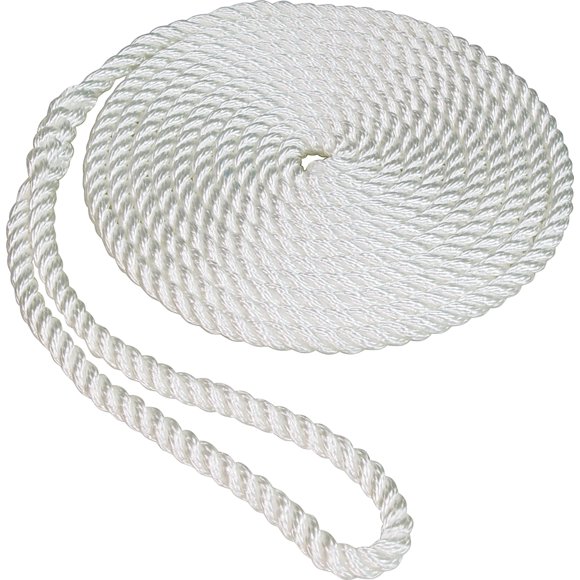 Cuerda de amarre SeaSense 1,6 cm x 6,4 m de nailon trenzado