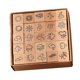 thumbnail image 3 of 25x Mini Sellos Manualidades Sellos De Madera De Bricolaje Para Pintar Diario De Diario Feliz Planificador Clima, 3 of 5