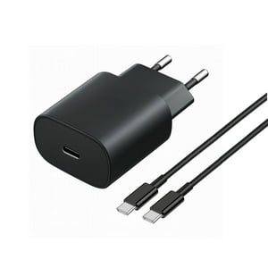 Cargador Super Rápido 25W + Cable De Carga Rápida 1Mt Levo Negro