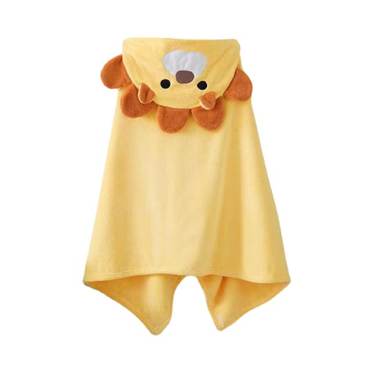 Gazechimp - Albornoz Para Niños Pequeños Con Capucha Traje De Dormir Ligero Toalla De Baño Transpirable Para Niños Amarillo
