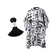 thumbnail image 1 of Barber Cape Neck Duster Brush Makeup Cape Mujeres Hombres Niñas Niños Maquillador Artista Gris, 1 of 5
