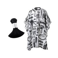 Ioensy - Barber Cape Neck Duster Brush Makeup Cape Mujeres Hombres Niñas Niños Maquillador Artista Gris