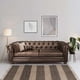 thumbnail image 1 of Sofa Florencia 3 Cuerpos Cuero Colorado Marron, 1 of 6