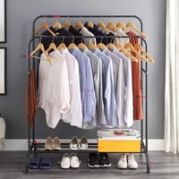 Line - Perchero Organizador Colgante De Ropa Doble Barra Tendedero Acero