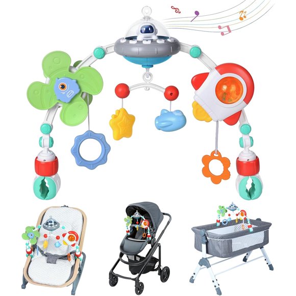 Orzbow Musical Bassinet Toys for Baby, Adjustable Stroller Arch