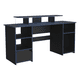 thumbnail image 3 of Escritorio Gamer Keria Con Puerta | Mesa Gamer Wengue Y Azul | Escritorio PC Gaming Moderno, 3 of 12