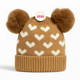 thumbnail image 1 of GORRO DE LANA INFANTIL DISEÑO CORAZONES CON CHIPORRO Y POMPONES BEBE UNISEX, 1 of 3
