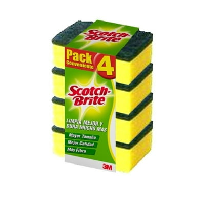 Esponja Lisa X4 1 Un Scotch Brite