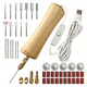 thumbnail image 1 of Electric Resin Jewelry Drill Set, 50pcs Wooden Body Hand Drill Resin Supplies,Multi-Purpose Power For Drilling,Sanding,Polishing,Cutting,Engraving,DIY Resin Crafts Practical Convenient Precise Jewelry, 1 of 2