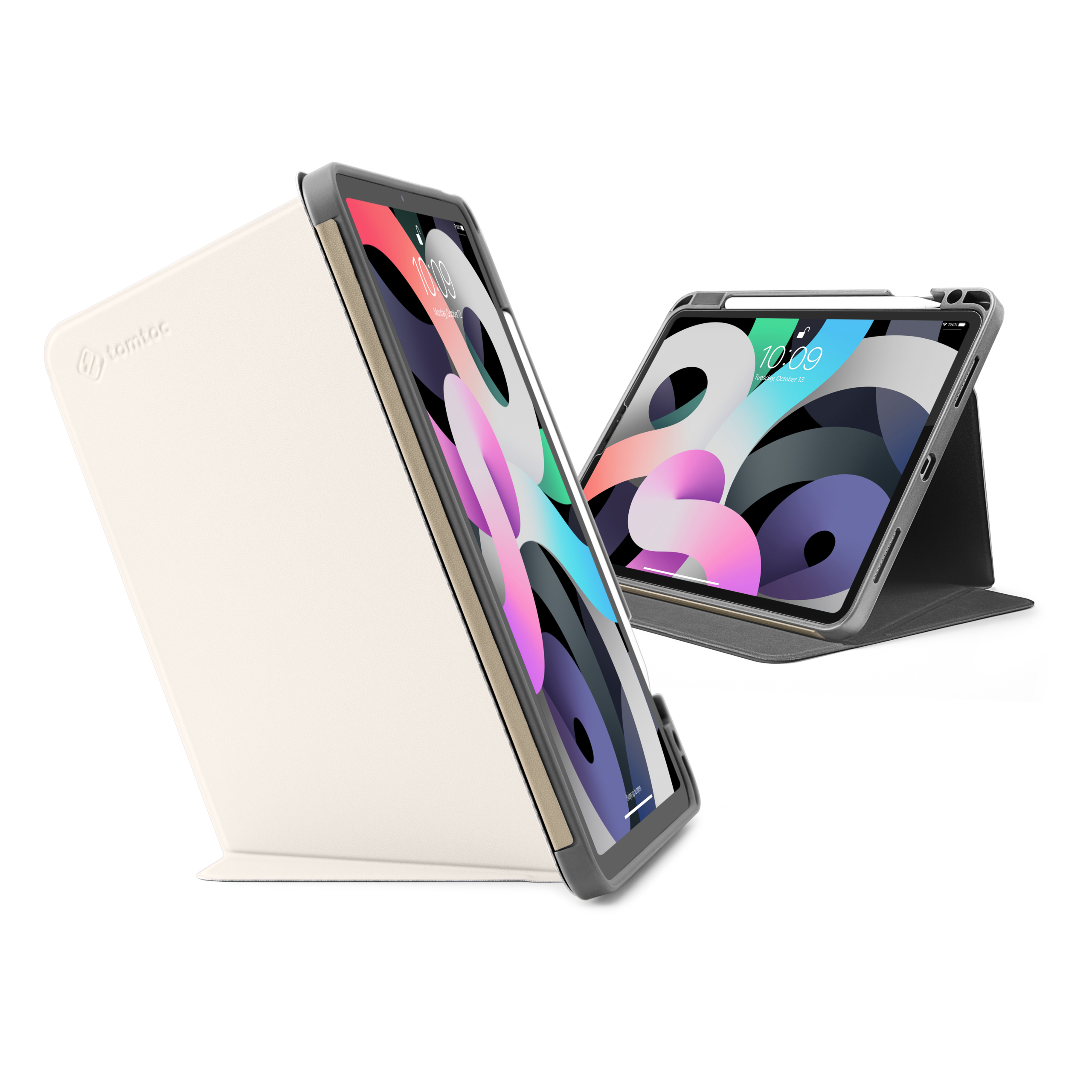 Tomtoc - Funda Vertical Ipad Pro M2 M1 129″ 6ª5ª Gen 2022-2021 Blanco