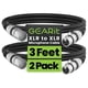 thumbnail image 1 of Cables XLR GearIt para micrófono macho a hembra, 3 pines, 1 m, paquete de 2, 1 of 9